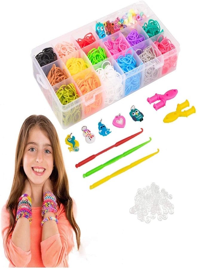 Qwick Click 3800 + Multi-Color Rubber Bands Refills Set Bracelet Making Kits Loom Bands Kit Loom Included for Kids Bracelet Weaving DIY Crafting - Image 1